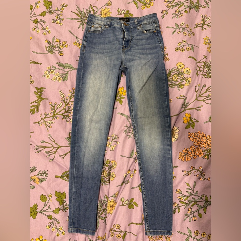Celebrity Pink Faded Blue Skinny Jeans